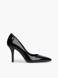 Black Leather TH Monogram High Heels  Women