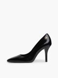 Black Leather TH Monogram High Heels  Women
