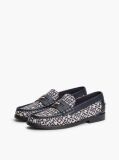 Blue TH Monogram Penny Loafers  Women
