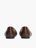 Brown TH Monogram Embossed Leather Ballerinas  Women