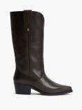 Brown TH Monogram Leather Cowboy Boots  Women