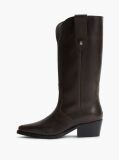 Brown TH Monogram Leather Cowboy Boots  Women