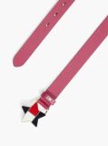 Red Kids’ Leather Star Flag Buckle Belt  Girls