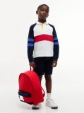 Red Kids' Essential Signature Colour-Blocked Pocket Backpack  Kids Unisex