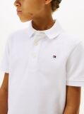 White ORGANIC COTTON POLO SHIRT  Boys