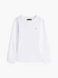 White LONG-SLEEVE ORGANIC COTTON T-SHIRT  Boys