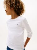 White LONG-SLEEVE ORGANIC COTTON T-SHIRT  Boys
