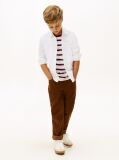 White STRETCH OXFORD COTTON SHIRT  Boys
