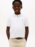 White Essential Flag Embroidery Regular Fit Polo  Boys