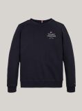 Blue Hilfiger Logo Crew Neck Sweatshirt  Boys