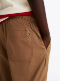 Brown Lightweight Woven Drawstring Trousers  Boys