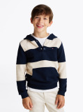 Multi Stripe Snap-Button Hoody  Boys