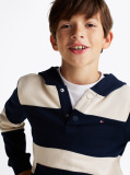 Multi Stripe Snap-Button Hoody  Boys