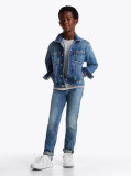 Blue Vintage Faded Straight Leg Jeans  Boys