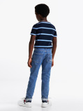 Blue Faded Straight Leg Jeans  Boys