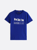 Blue Flag Graphic Crew Neck T-Shirt  Boys
