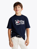 Blue Flag Slogan T-Shirt  Boys