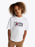 White Flag Slogan T-Shirt  Boys