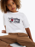 White Flag Slogan T-Shirt  Boys
