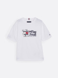 White Flag Slogan T-Shirt  Boys