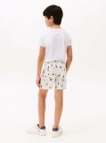 Multi Print Woven Linen Blend Shorts  Boys