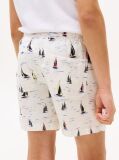 Multi Print Woven Linen Blend Shorts  Boys