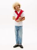 White Hilfiger Flag Polo Shirt  Boys