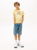 Yellow Logo Crew Neck T-Shirt  Boys