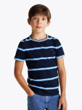 Multi Stripe Crew Neck T-Shirt  Boys