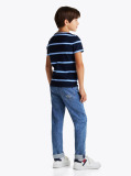 Multi Stripe Crew Neck T-Shirt  Boys