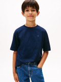 Blue Flag Embroidery Crew Neck T-Shirt  Boys