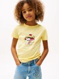 Yellow Flag Character Back Logo T-Shirt  Boys