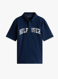 Blue Mixed Logo Regular Fit Polo Shirt  Boys