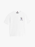 White Back Graphic Textured T-Shirt  Boys