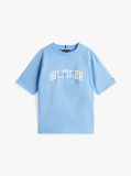Blue Mixed Logo Raglan Sleeve T-Shirt  Boys