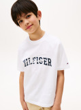 White Mixed Logo Raglan Sleeve T-Shirt  Boys