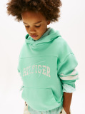 Green Mixed Logo Graphic Hoody  Boys