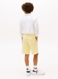 Yellow Tonal Flag Embroidery Sweat Shorts  Boys