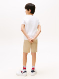 White Curved Graphic T-Shirt  Boys