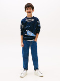 Blue All-Over Logo Print Sweatshirt  Boys