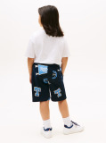 Blue All-Over Logo Print Sweat Shorts  Boys