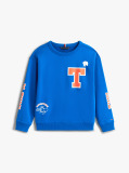 Blue Sweatshirt With Patch  Boys