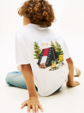 White Back Graphic Crew Neck T-Shirt  Boys