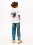 White Back Graphic Crew Neck T-Shirt  Boys