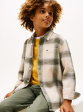 Multi Regular Fit Waffle Knit Check Shirt  Boys
