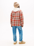 Multi Regular Fit Check Twill Overshirt  Boys