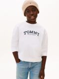 White Logo Print Long Sleeve T-Shirt  Boys