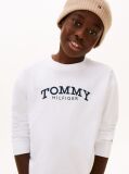 White Logo Print Long Sleeve T-Shirt  Boys
