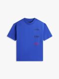 Blue Back Multi Logo Print Jersey T-Shirt  Boys