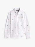 White Varsity Jersey Long Sleeve Shirt  Boys